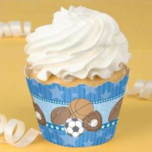  All Star Sports   Baby Shower Cupcake Wrappers Toys 