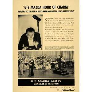   Vapor Lamp NBC Girl Orchestra   Original Print Ad