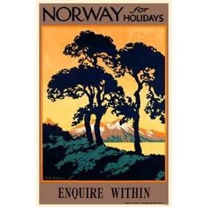  Norway for Holidays Poster