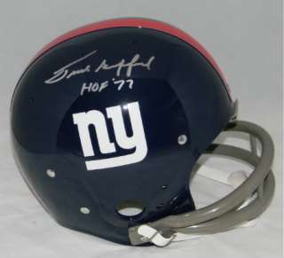 FRANK GIFFORD AUTOGRAPHED SIGNED NEW YORK GIANTS FULL SIZE TK HELMET 