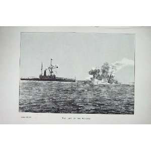  1855 1895 Ironclad Ship Sinking Victoria Battle WW1