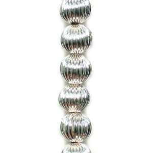 Pleated Metal Beads Pack of 10 Arts, Crafts & Sewing