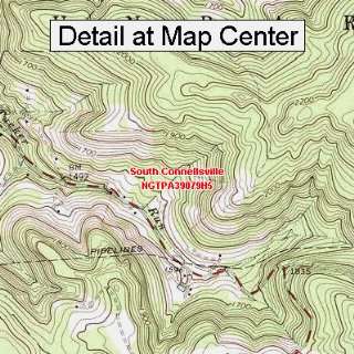 USGS Topographic Quadrangle Map   South Connellsville, Pennsylvania 
