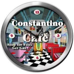  CONSTANTINO 14 Inch Cafe Metal Clock Quartz Movement 