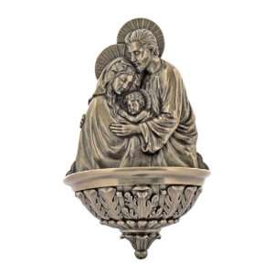   Holy Family Font (SR 7542 8) Veronese Bronzed Resin