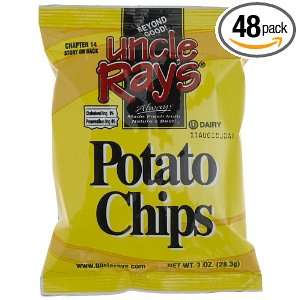 Uncle Rays Regular Potato Chips, 1 Ounce Units (Pack of 48)