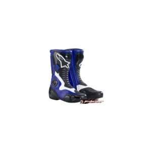  Alpinestars S MX 5 Boots , Color Black/Blue, Size 36 