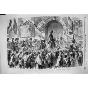  1860 ENTRY VICTOR EMMANUEL NAPLES ITALY SCENE TOLEDO FRANK 