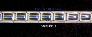 New Rare Thin Blue Line 20 Link Bracelet for Our Friends in Blue 