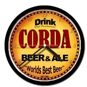  CORDA beer and ale cerveza wall clock 