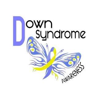  Down Syndrome Butterfly 3.1 Round Stickers Arts, Crafts 