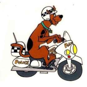 Scooby Doo Shaggys pet police dog on motorcycle with helmet Heat 