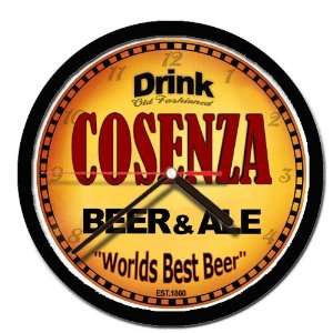  COSENZA beer and ale cerveza wall clock 