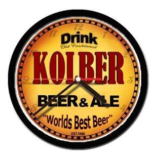  KOLBERG beer and ale cerveza wall clock 