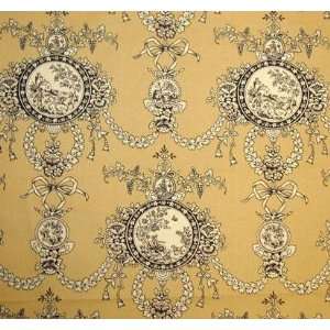  54 Wide Cameo Toile Khaki Fabric By The Yard Arts 