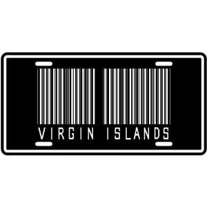   VIRGIN ISLANDS BARCODE  LICENSE PLATE SIGN COUNTRY