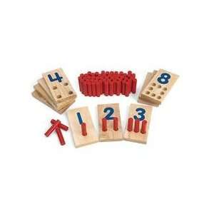  Peg Number Boards   Set of 10 Toys & Games