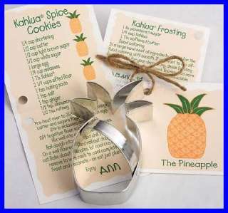   Clark PINEAPPLE Tin Cookie Cutter NEW 4 1/2 H comes with recipe card