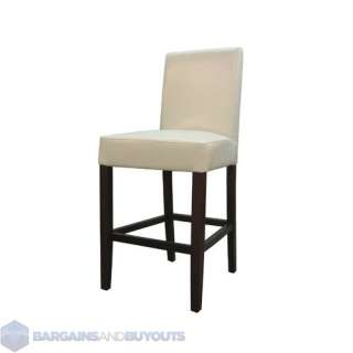 New Pacific Direct Dylan Parsons Bonded Leather Counter Stool   Cream 
