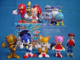 RARE] Sonic the Hedgehog X Figure Set of 12(Gold) SEGA  