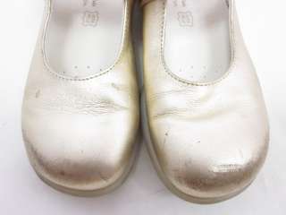 PRIMIGI Girls Gold Leather Mary Jane Sneakers Sz 31  