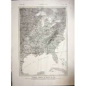    America Map United States American Presidents 1937