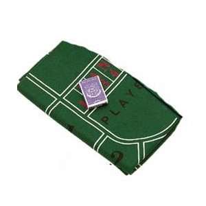    Casino Craps and Blackjack Double Sided Felt / Layout Toys & Games