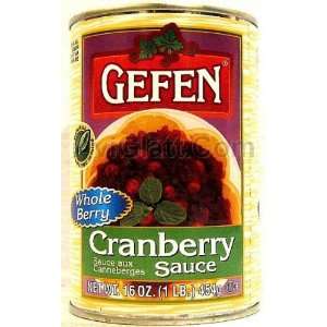 Gefen Whole Berry Cranberry Sauce 16 oz  Grocery & Gourmet 
