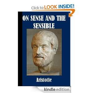 On Sense and the Sensible Aristotle  Kindle Store