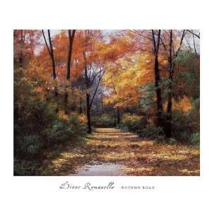  Diane Romanello   Autumn Road Canvas