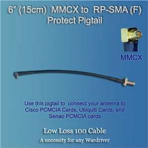  6 (13cm) MMCX to RP SMA WiFi Pigtail Adapter (MMCX 