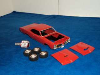 Vintage MPC 1967 Pontiac Tempest GTO 2 Door Hardtop Built Model Kit 