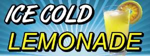 Ice Cold Lemonade Banner  