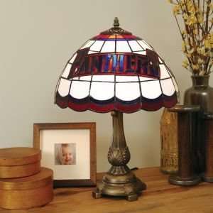  FLORIDA PANTHERS LOGOED 20 IN TIFFANY STYLE TABLE LAMP 