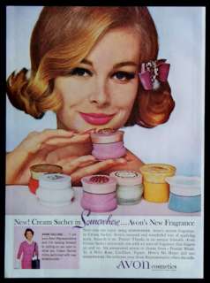 1962 Avon Cosmetics Cream Sachet Somewhere Magazine Ad  