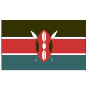  Kenya 6 x 10 Nylon Flag Patio, Lawn & Garden