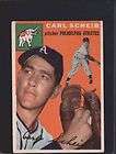 1954 Topps lot   Andy Pafko (Braves) & Carl Scheib (As) EX  