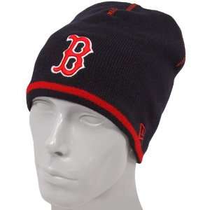   Boston Red Sox Navy Blue Seam Stitch Knit Beanie