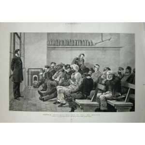 1881 London Waiting Room Doctors Seamans Hospital