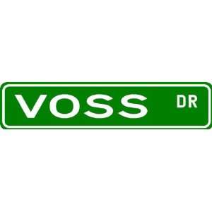  VOSS Street Sign ~ Family Lastname Sign ~ Gameroom 