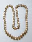 Vintage 14K YG Clasp CULTURED PEARL NECKLACE 17 1/2, 8.5 9mm. 44.3g 