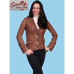  Scully Washed Lamb Jacket L227 Rust Womens Sports 