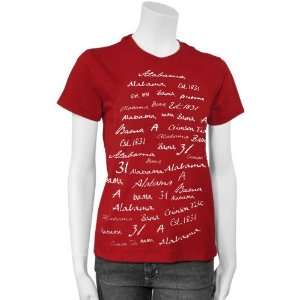   Crimson Tide Crimson Ladies All Over Print T shirt