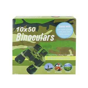  Camouflage binoculars with compass and pouch   Case of 4 