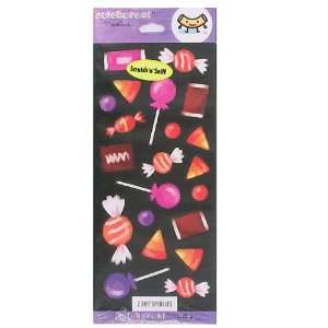  6 Packs of 2 Scratch N Sniff Halloween Sticker Sheets 