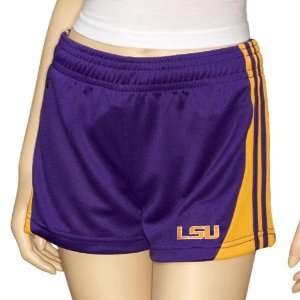 LSU Tigers Ladies Purple Instinct Workout Shorts  Sports 