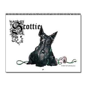  Celtic Scottish Terrier Pets Wall Calendar by  