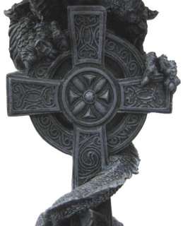 Cool Winged Dragon On Celtic Cross Table Lamp  
