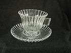 Heisey Crystal Glass Ridgeleigh #1469 Signed Cup & Sauc