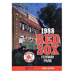   Sox Unsigned 1988 Baseball 3rd Edition Scorebook